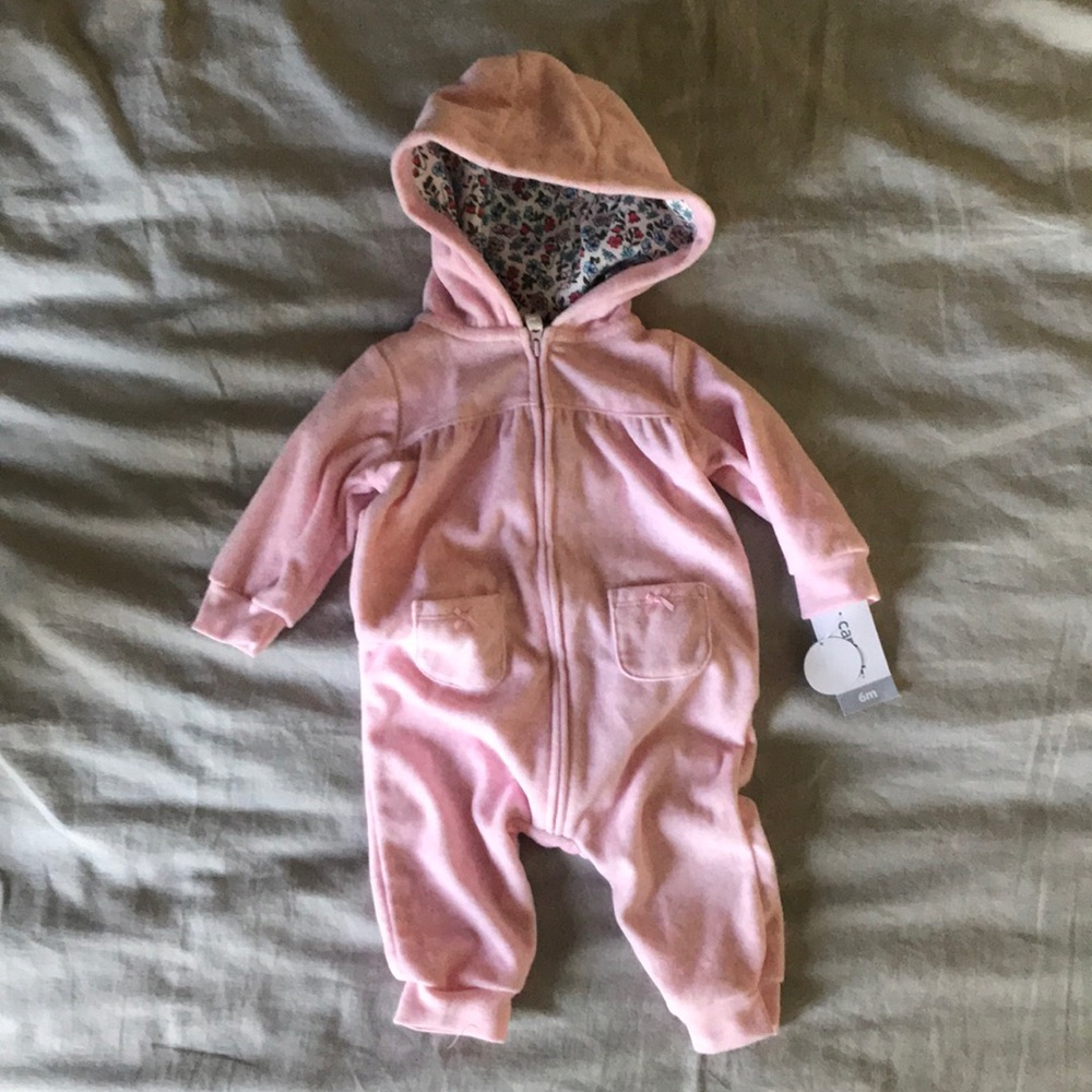 Carter’s Pink Fleece Bunting
